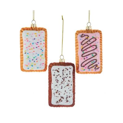 4.25&quot; Noble Gems Toaster Pastry Ornament 3 Assorted