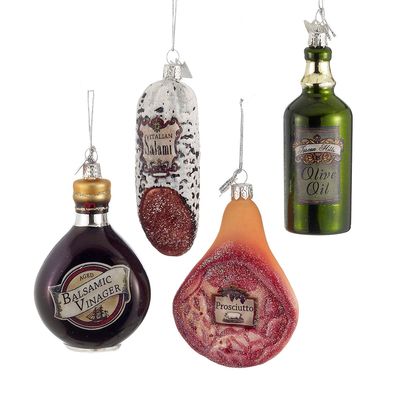 3.5&quot;Noble Gems Italian Food Ornament 4 Assorted