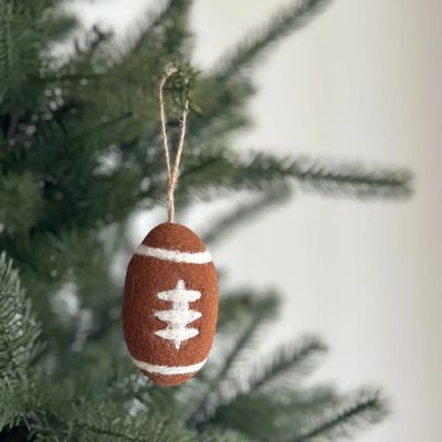 Wool Felt Football Sports Ornament