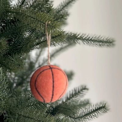 Wool Felt Basketball Sports Ornament
