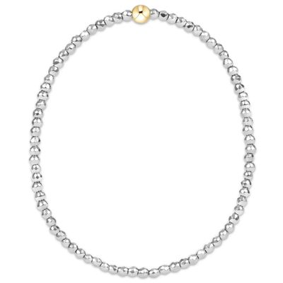enewton silver faceted hematite 2mm bead bracelet
