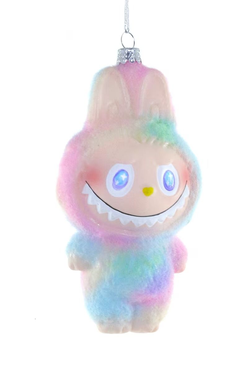 Fuzzy Monster Rainbow Ornament