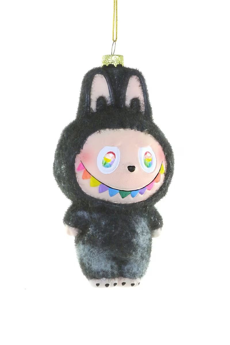 Fuzzy Monster Charcoal Ornament