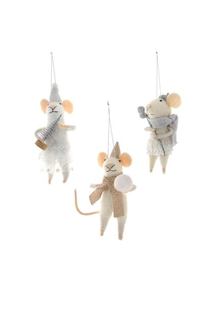 Wintertime Mice Ornament