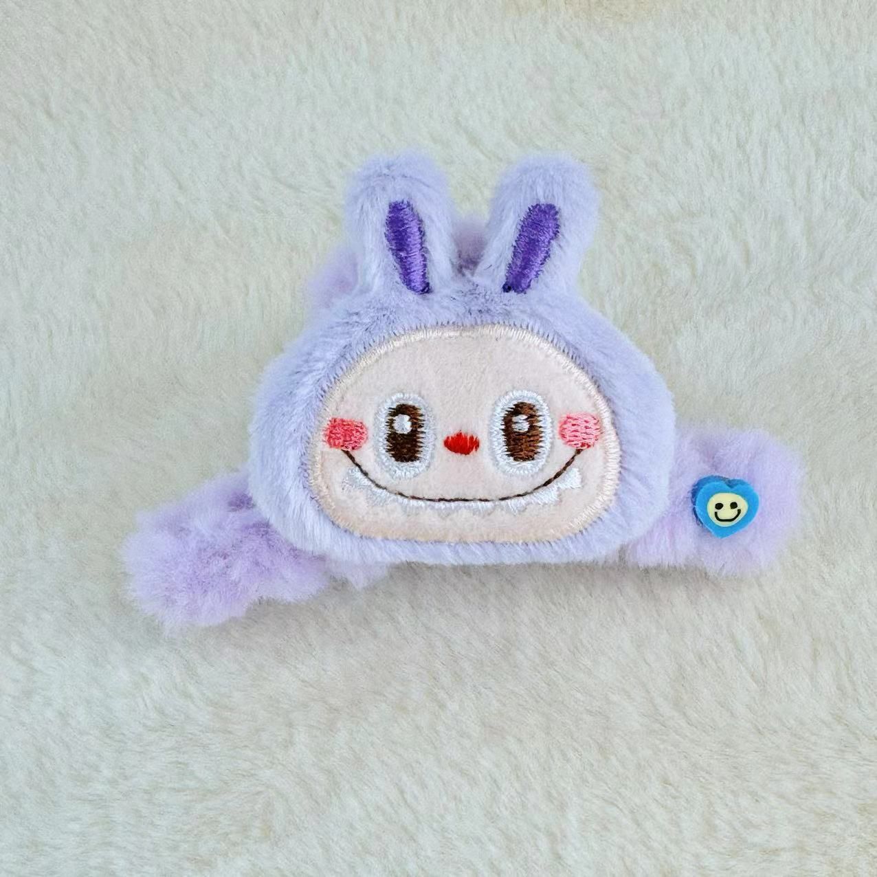Cute Monster Furry Hair Claw Purple