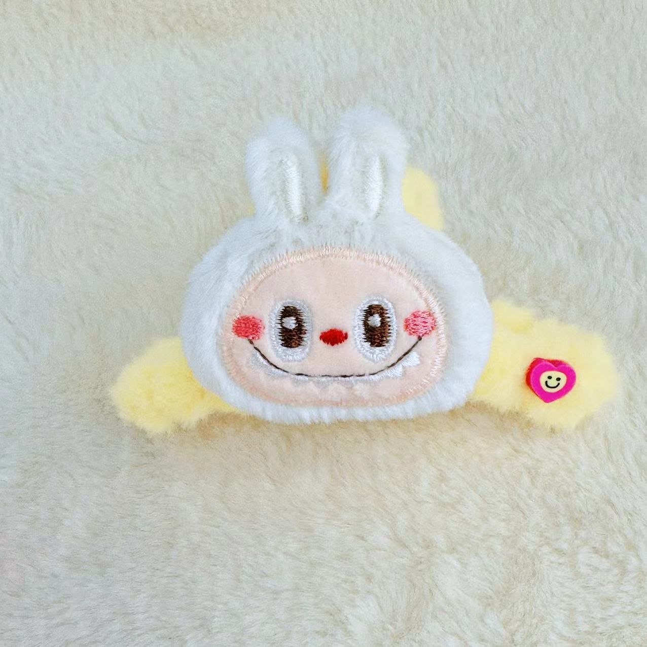 Cute Monster Furry Hair Claw White