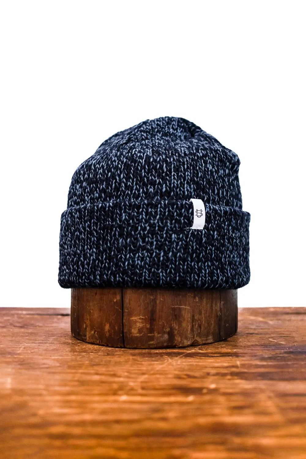 Melange Ragg Wool Beanie Denim