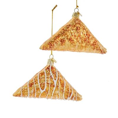 4.75&quot; Noble Gems Glass Turnover Ornament 2 Assortedssorted