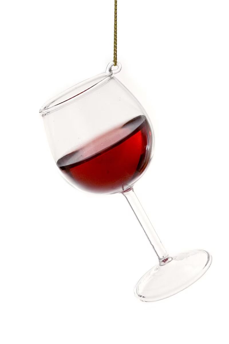 Red Glass of Wine Ornament