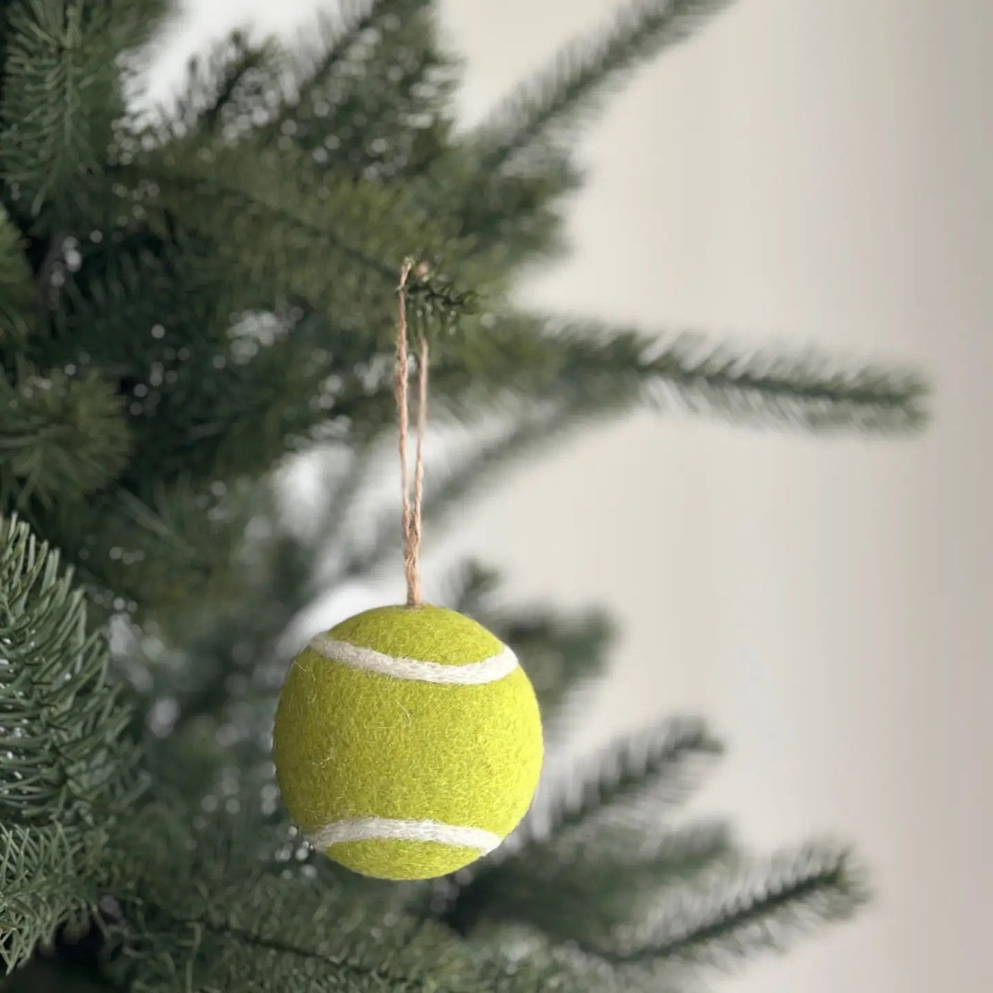 Wool Felt Tennis Sports Ornament