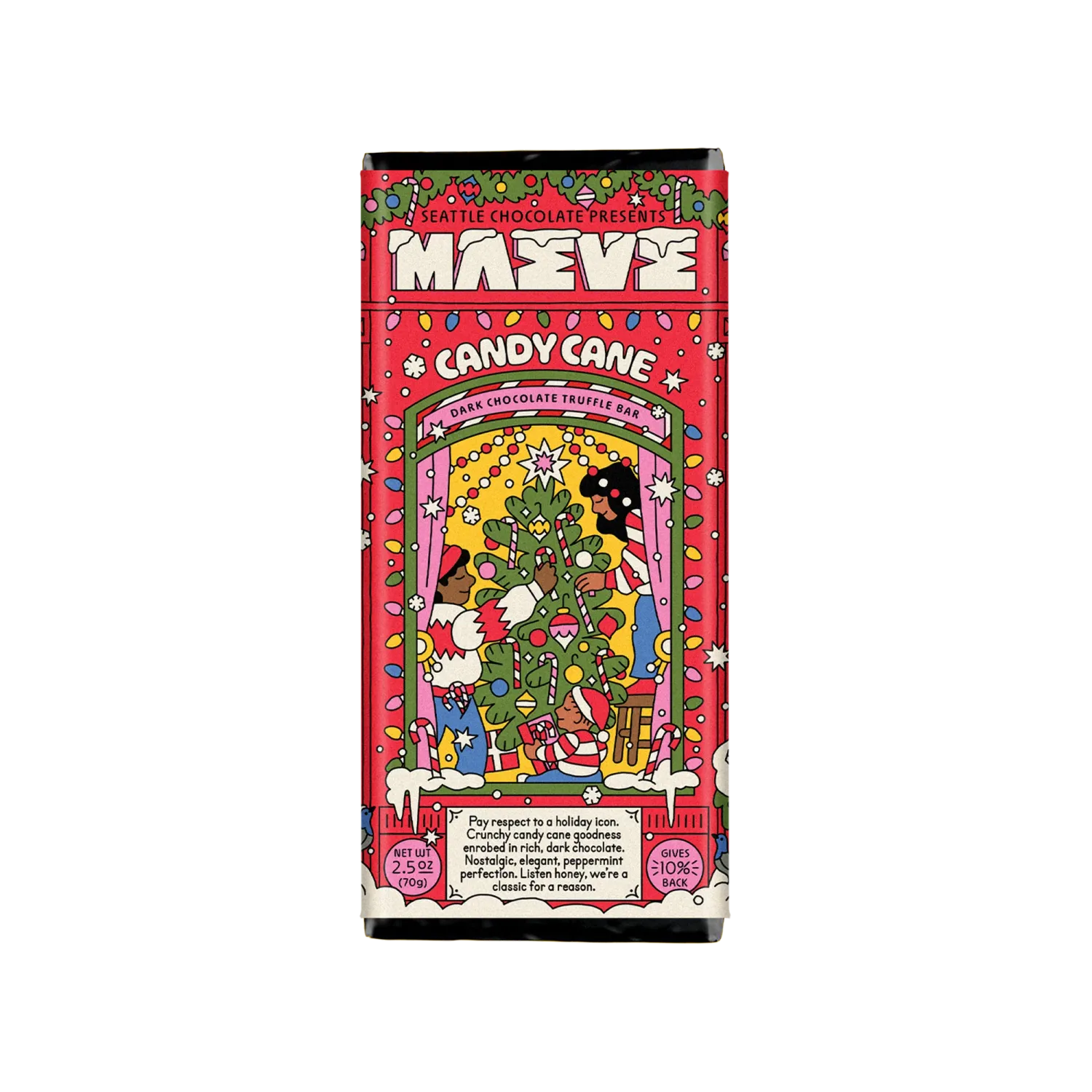 Holiday Candy Cane Truffle Bar