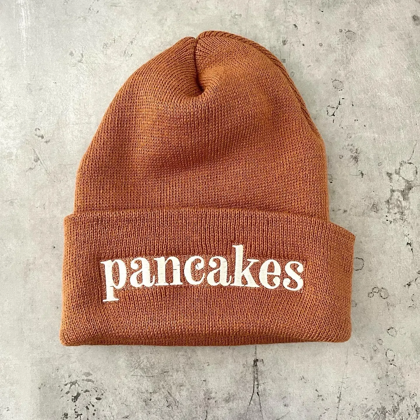 Silver Spider Pancakes knit Beanie Hat