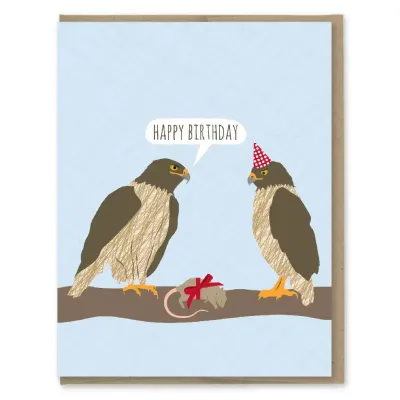Hawks Birthday Card