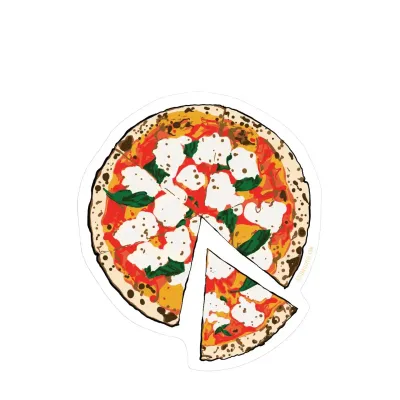 Pizza Eco Sticker