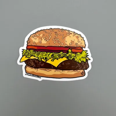 Vinyl Decal - Cheeseburger