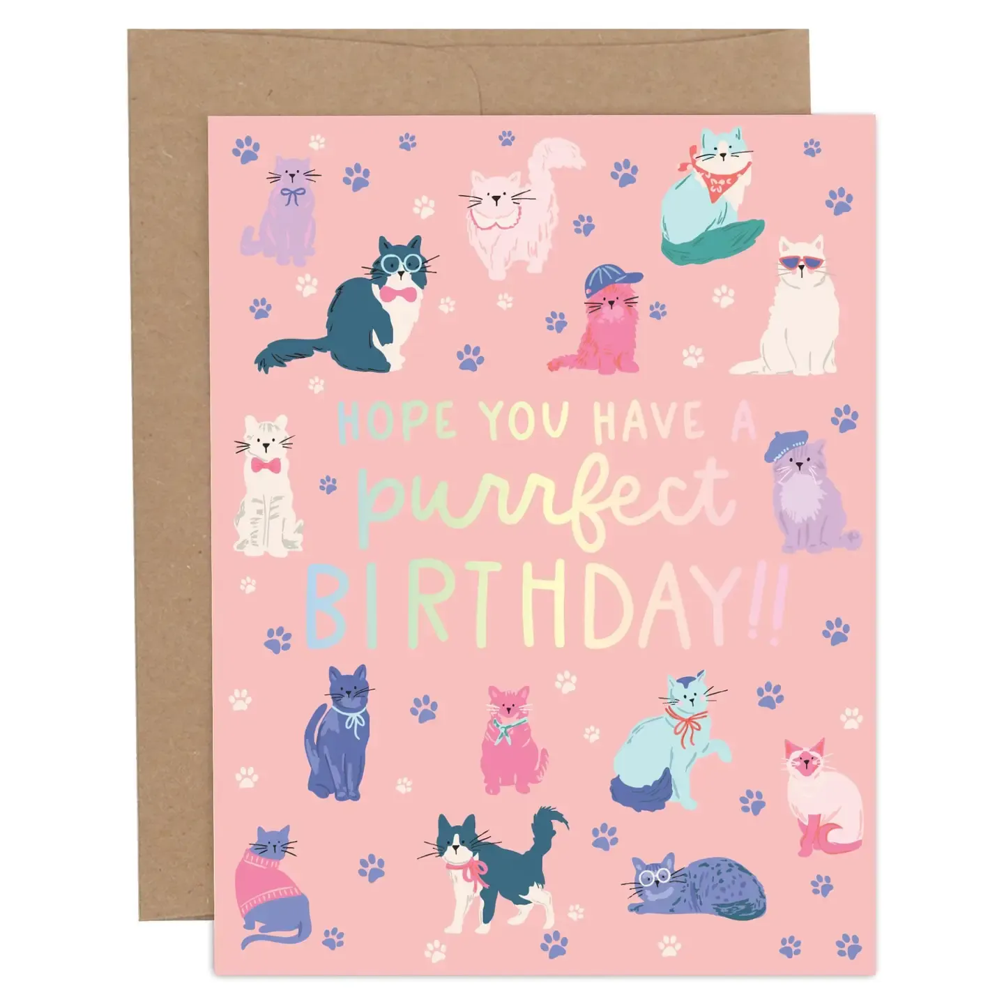 Hope You Have A Purrfect Birthday Cool Cats Greeting Card