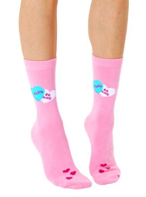 Be Mine 3D Crew Sock