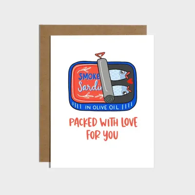 Sardines Love Card