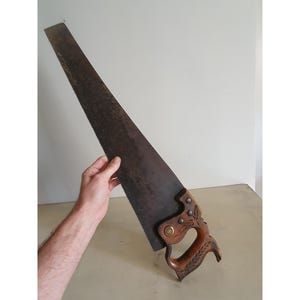 Vintage Saw Wooden Handle