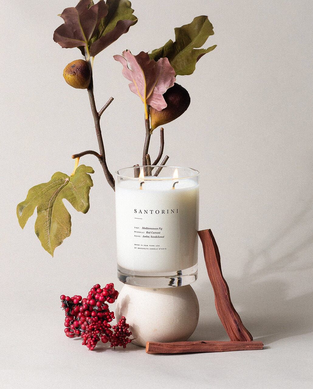 Classic 2-Wick Candle Santorini