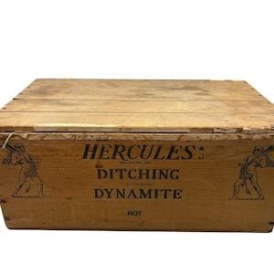 Vintage Wooden Dynamite Box