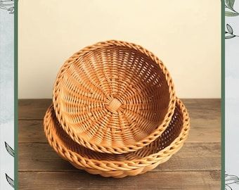 Vintage Round Fruit Basket