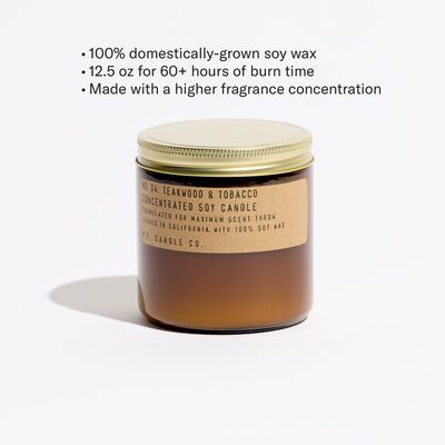 Teakwood &amp; Tobacco – Large Concentrated Candle