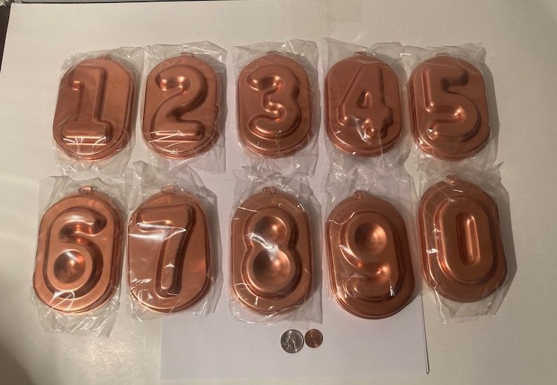 Vintage Numbered Metal Pan