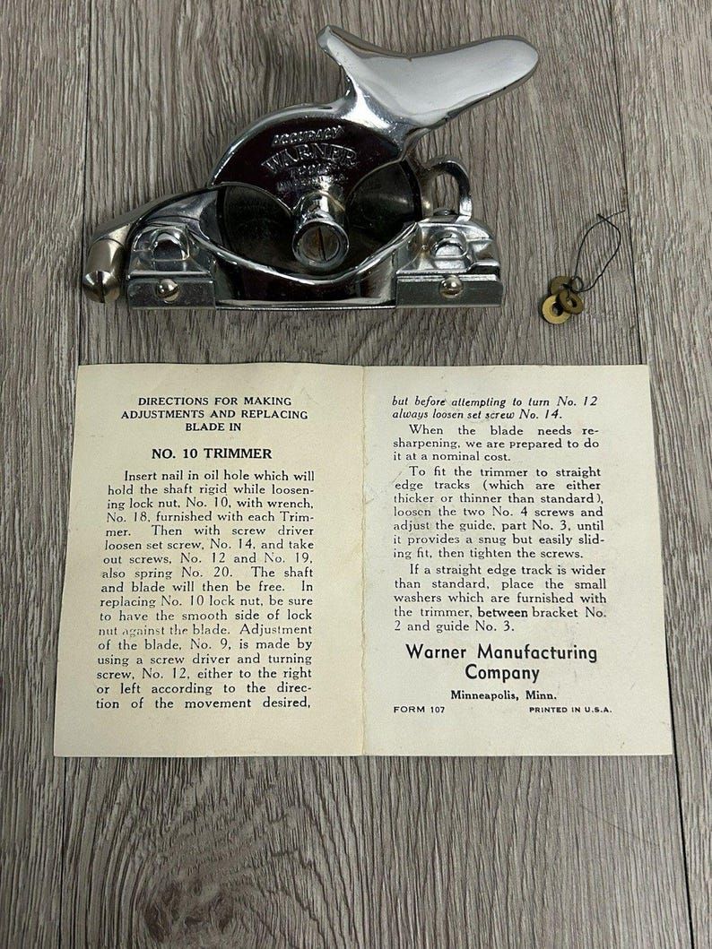 Vintage Chrome Warner Wallpaper Trimmer Cutter Tool