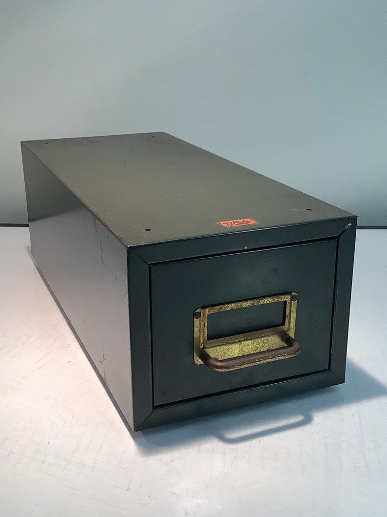 Vintage Weis Metal File Drawer