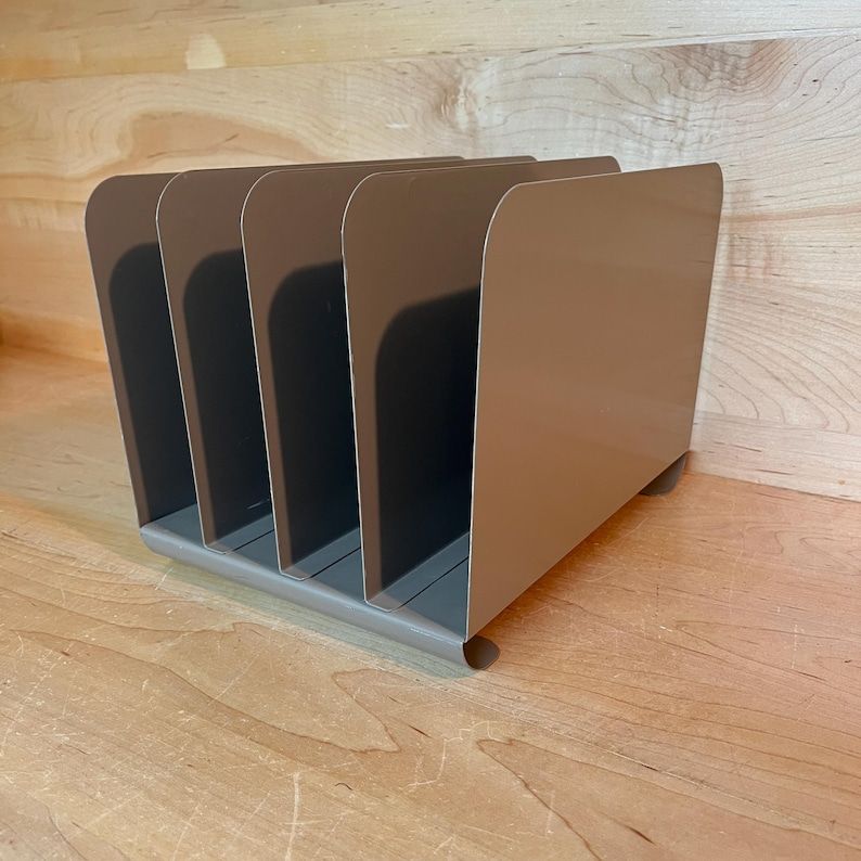 Vintage Lit-Ning Metal Magazine Rack