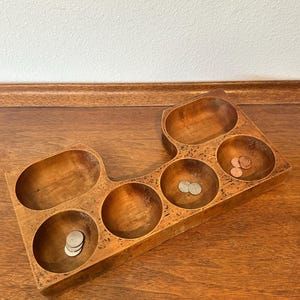 Vintage Wood Coin Tray