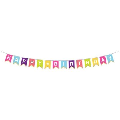 Bold and Bright Birthday Banner