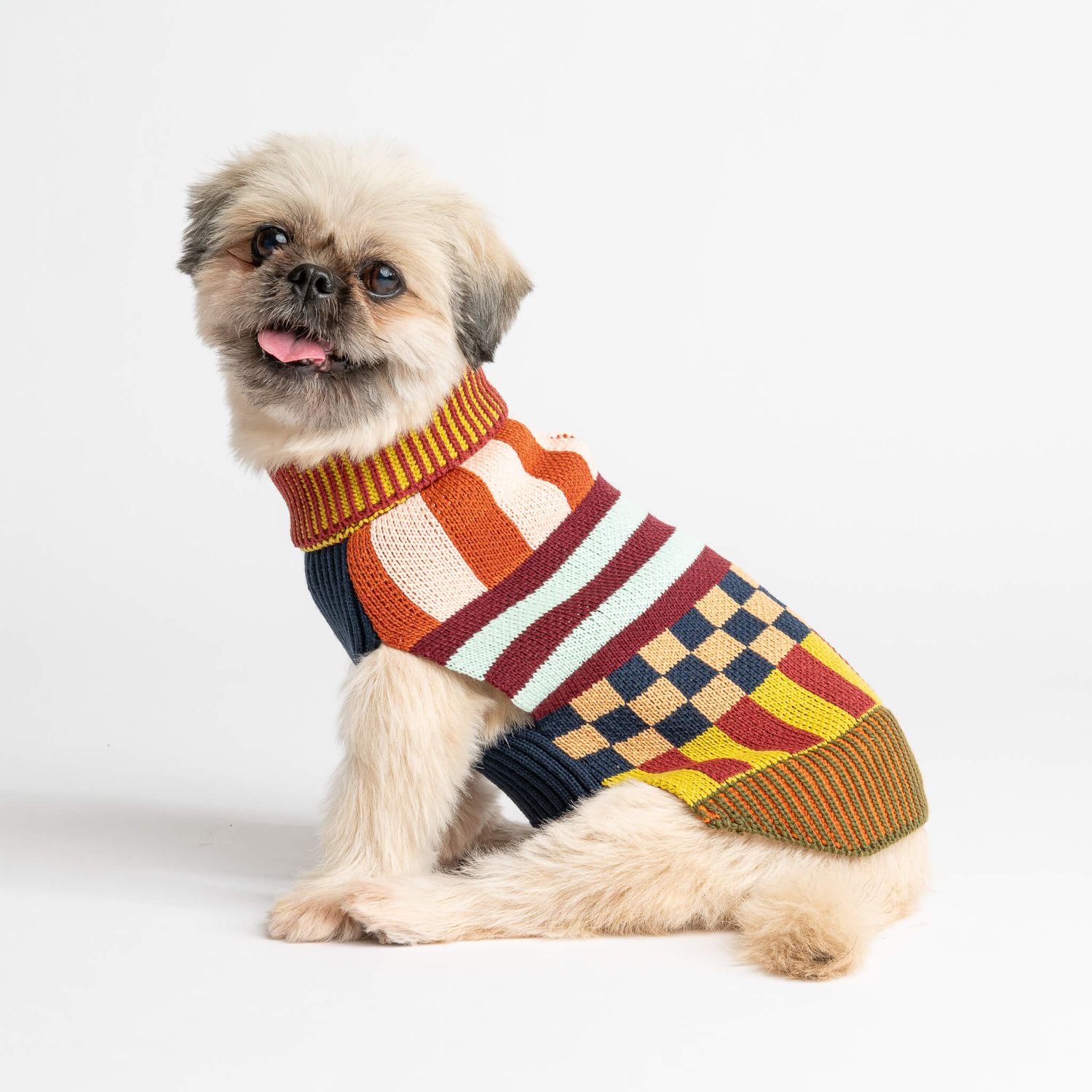 Pattern Patch Dog Sweater Desert 
