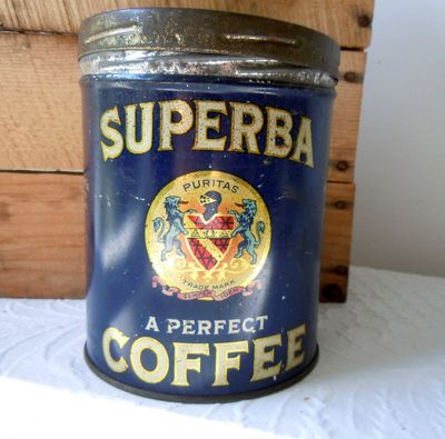 Vintage Superba Coffee Tin