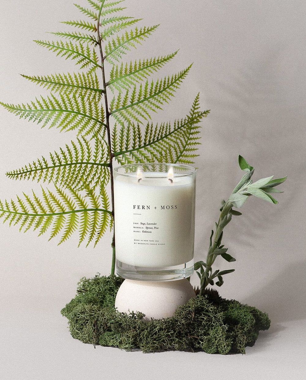 Fern + Moss Classic 2-Wick Candle