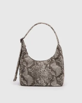 Baggu Mini Nylon Shoulder Snakeskin