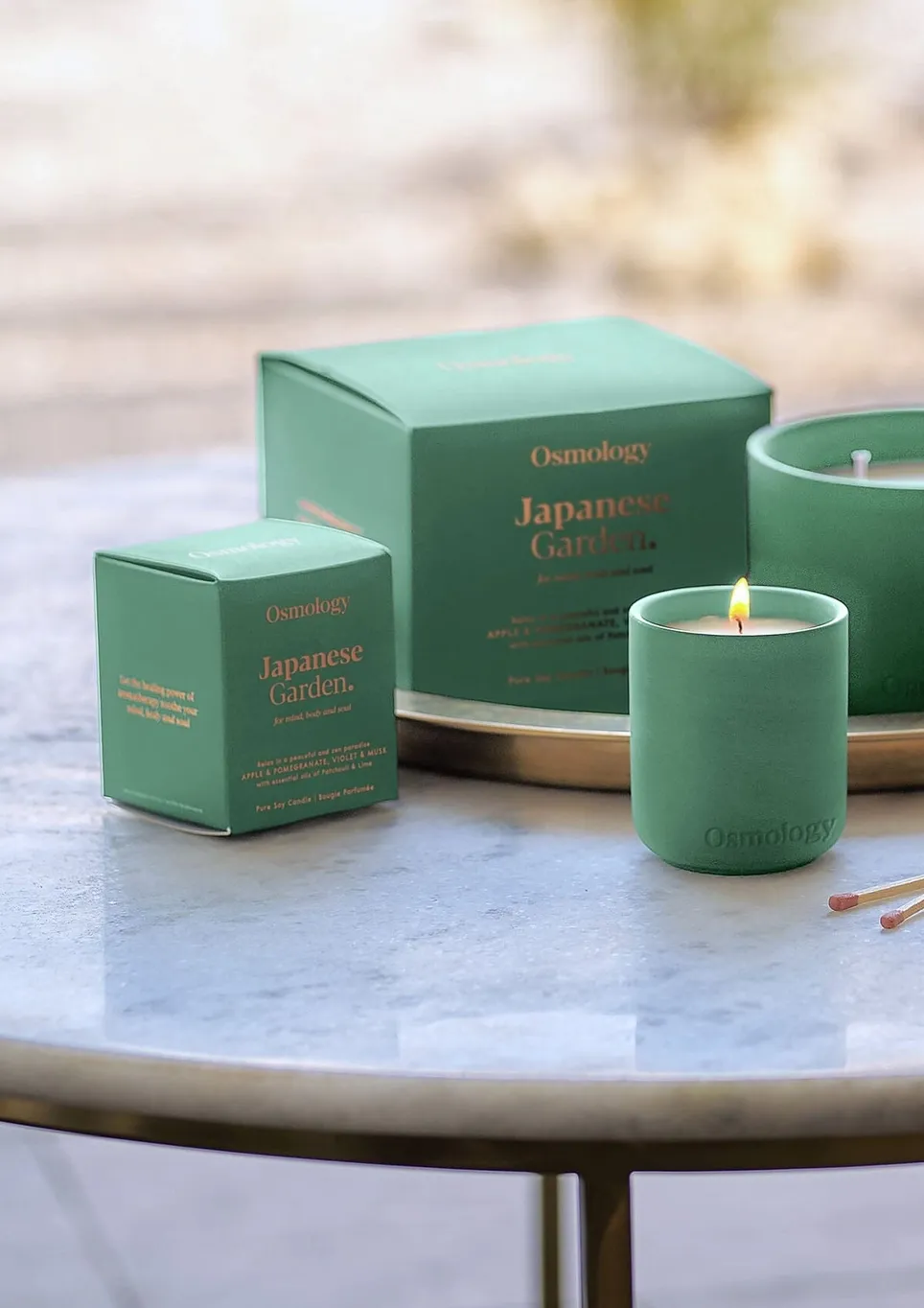 Mini Votive Candle Japanese Garden