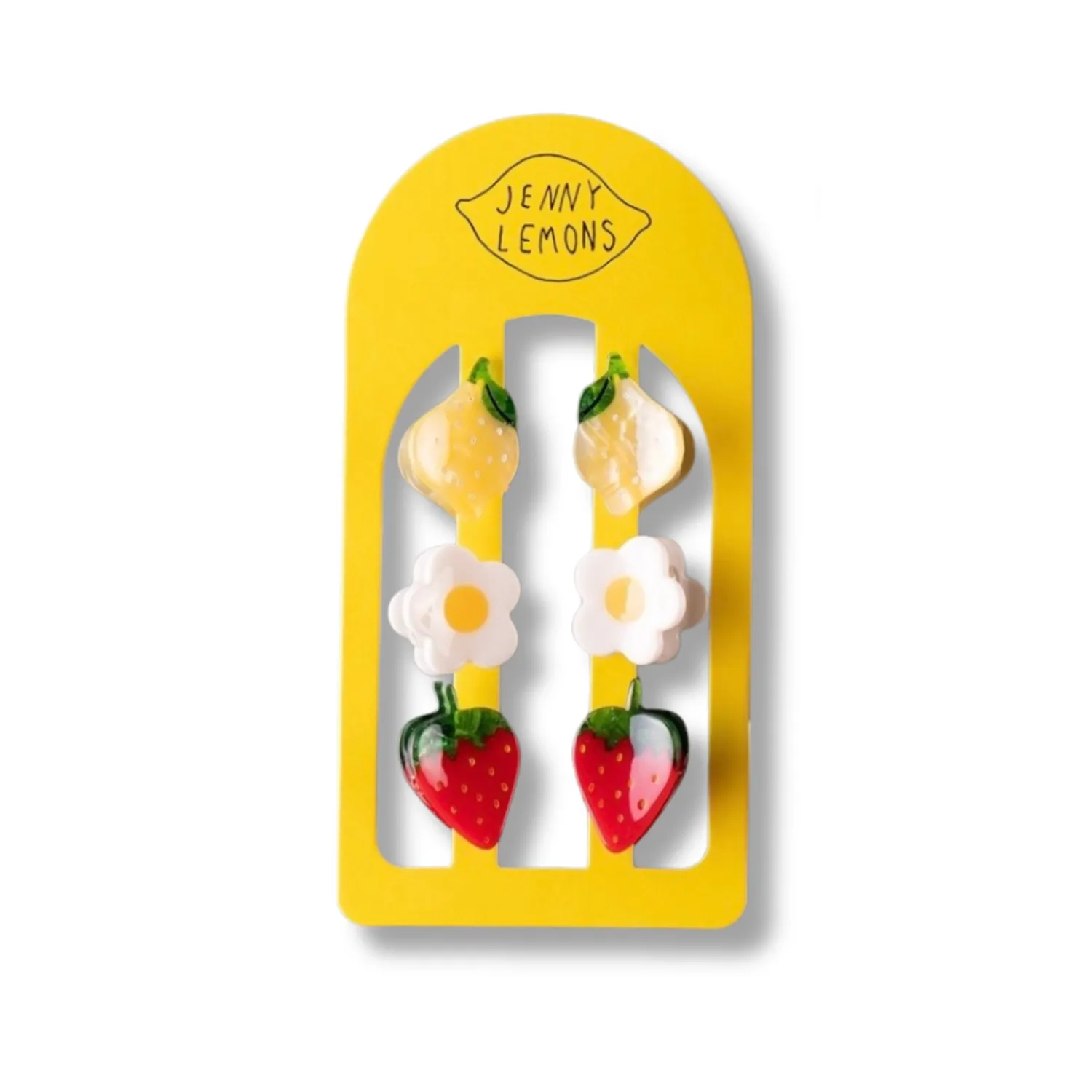 Micro Fruit and Flowers Hair Claw Set