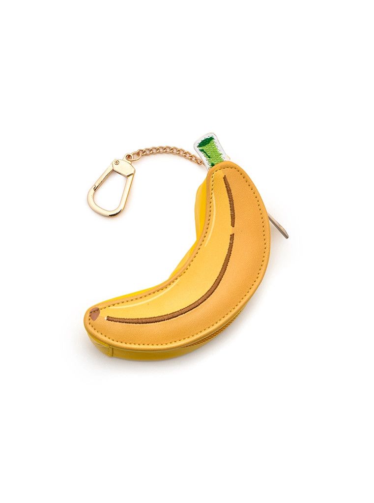 2-in-1 Bag Charm &amp; Reusable Bag Ripe Yellow Banana
