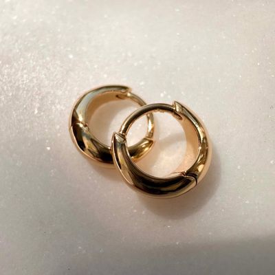 Dome Huggie Hoops