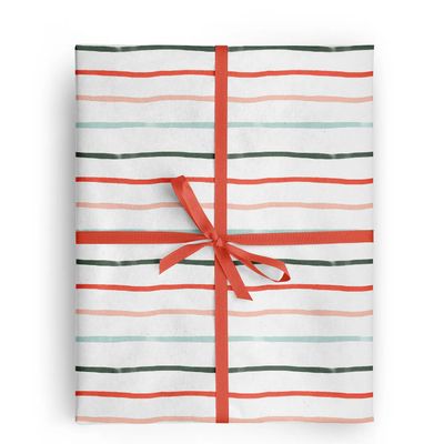 Multi Stripes Gift Wrap Roll