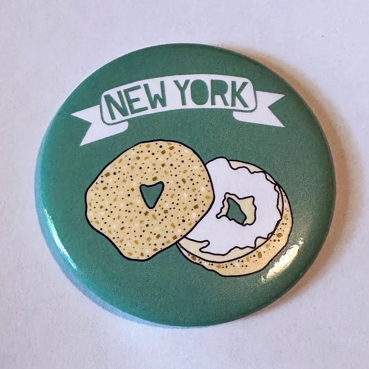 New York City Bagel Magnet Ny Nyc Souvenir Food