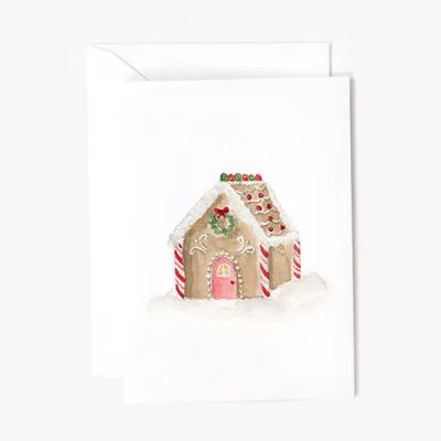 Gingerbread House Mini Notecard