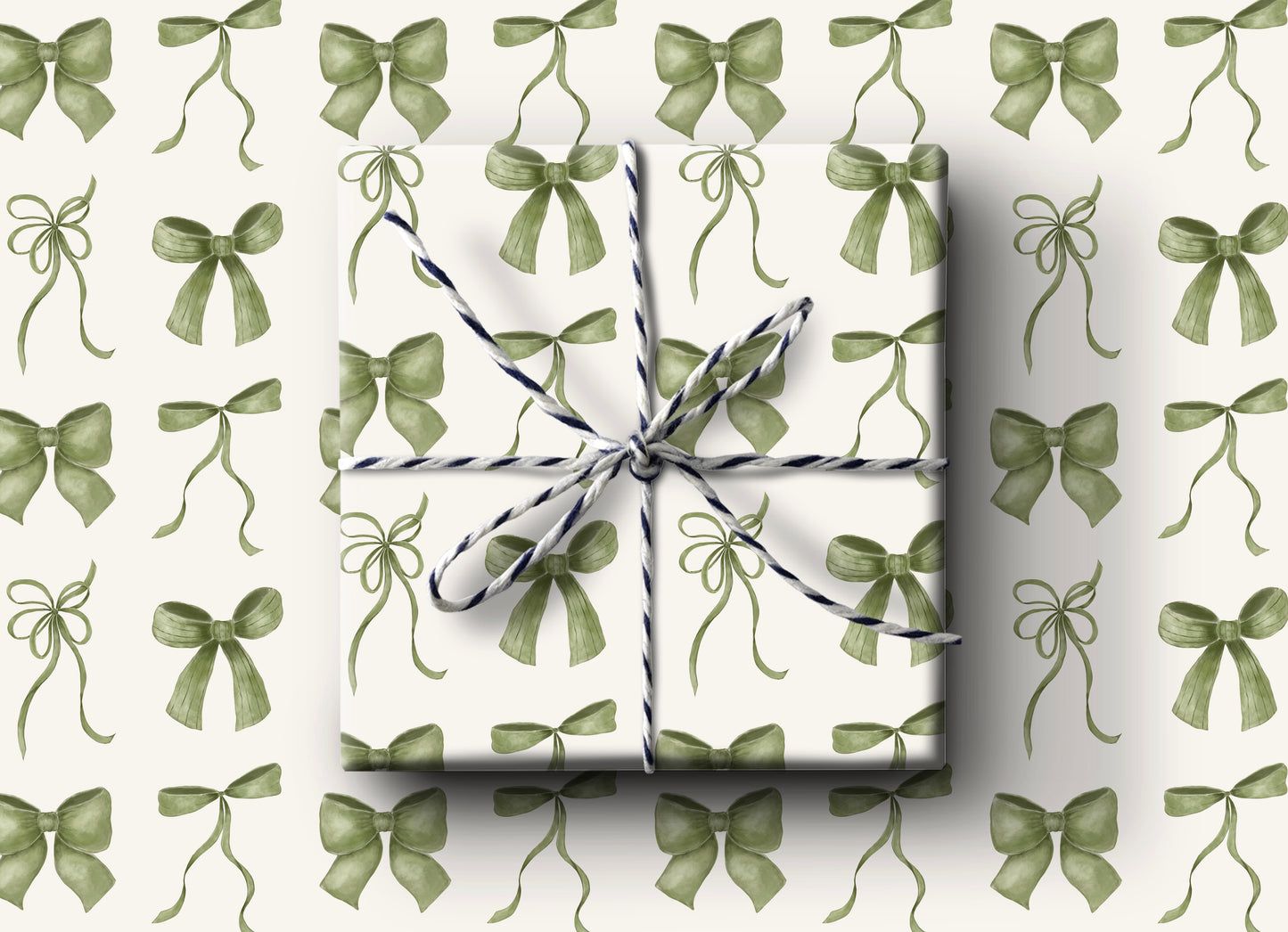 Wrap Roll - Green Bows