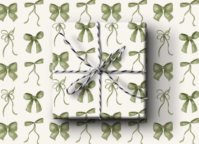 Wrap Roll - Green Bows