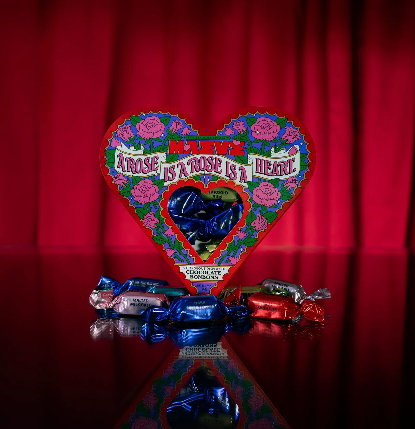 A Rose is A Heart Bonbon Box - 2oz