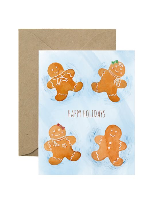 Gingerbread snow angels