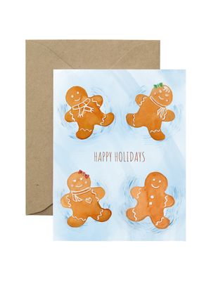 Gingerbread snow angels