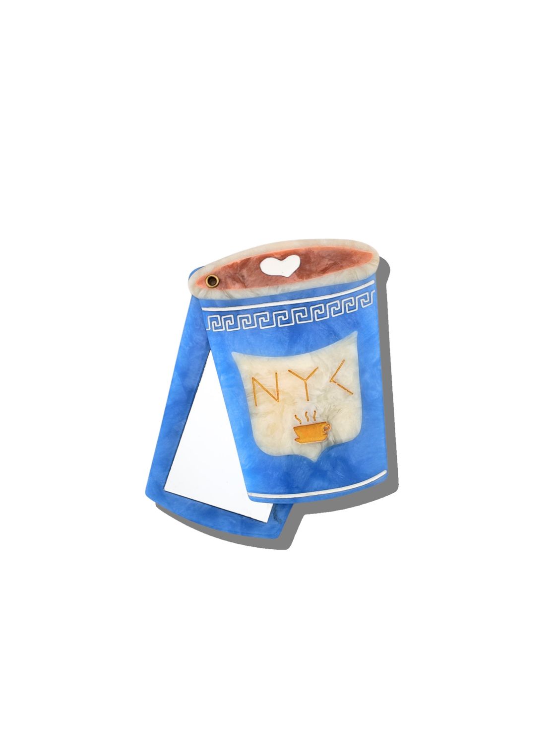 Cafe Coffee Compact Mirror